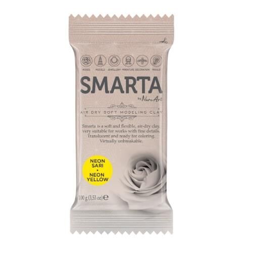 Smarta Hava ile kuruyan Yumuşak Model Hamuru 100gr NEON SARI 24