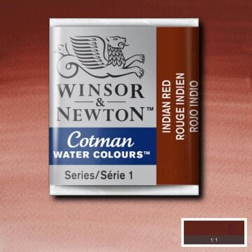 Winsor & Newton Cotman Yarım Tablet Suluboya Indian Red 317