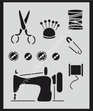 Mood Stencil Şablon 21x24 L052