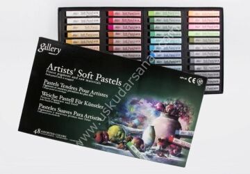 MUNGYO GALLERY Köşeli Toz Pastel Tam Boy 48'li Set
