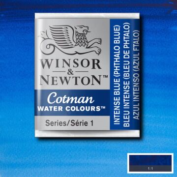 Winsor & Newton Cotman Yarım Tablet Suluboya Intense Blue (Phthalo Blue) 327
