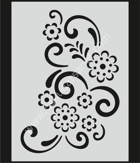 Mood Stencil Şablon 21x27 L087