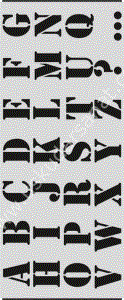 Mood Stencil Şablon 23x9 A004