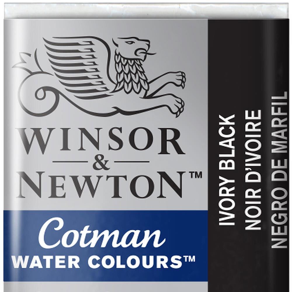 Winsor & Newton Cotman Yarım Tablet Suluboya Ivory Black 331