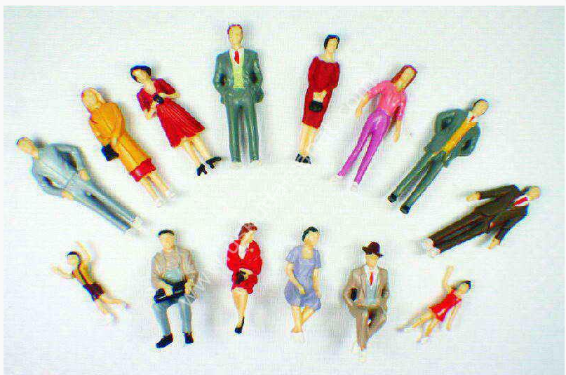 İNSAN FİGÜRÜ - GİYSİLİ - ÖLÇÜ: 1/200 - 12'Lİ PK.