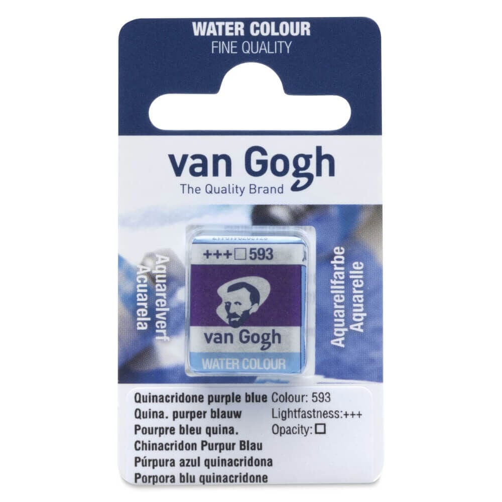 Van Gogh Yarım Tablet Suluboya Quinacridone Purple Bluish 593