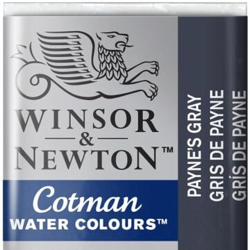 Winsor & Newton Cotman Yarım Tablet Suluboya Payne's Gray 465