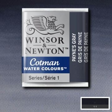 Winsor & Newton Cotman Yarım Tablet Suluboya Payne's Gray 465