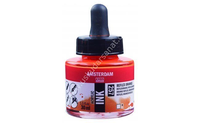 Amsterdam Sıvı Akrilik Mürekkep 30ml 257 Reflex Orange