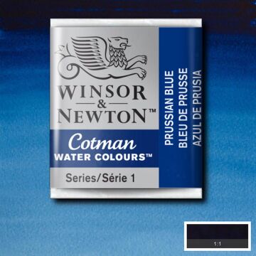 Winsor & Newton Cotman Yarım Tablet Suluboya Prussian Blue 538