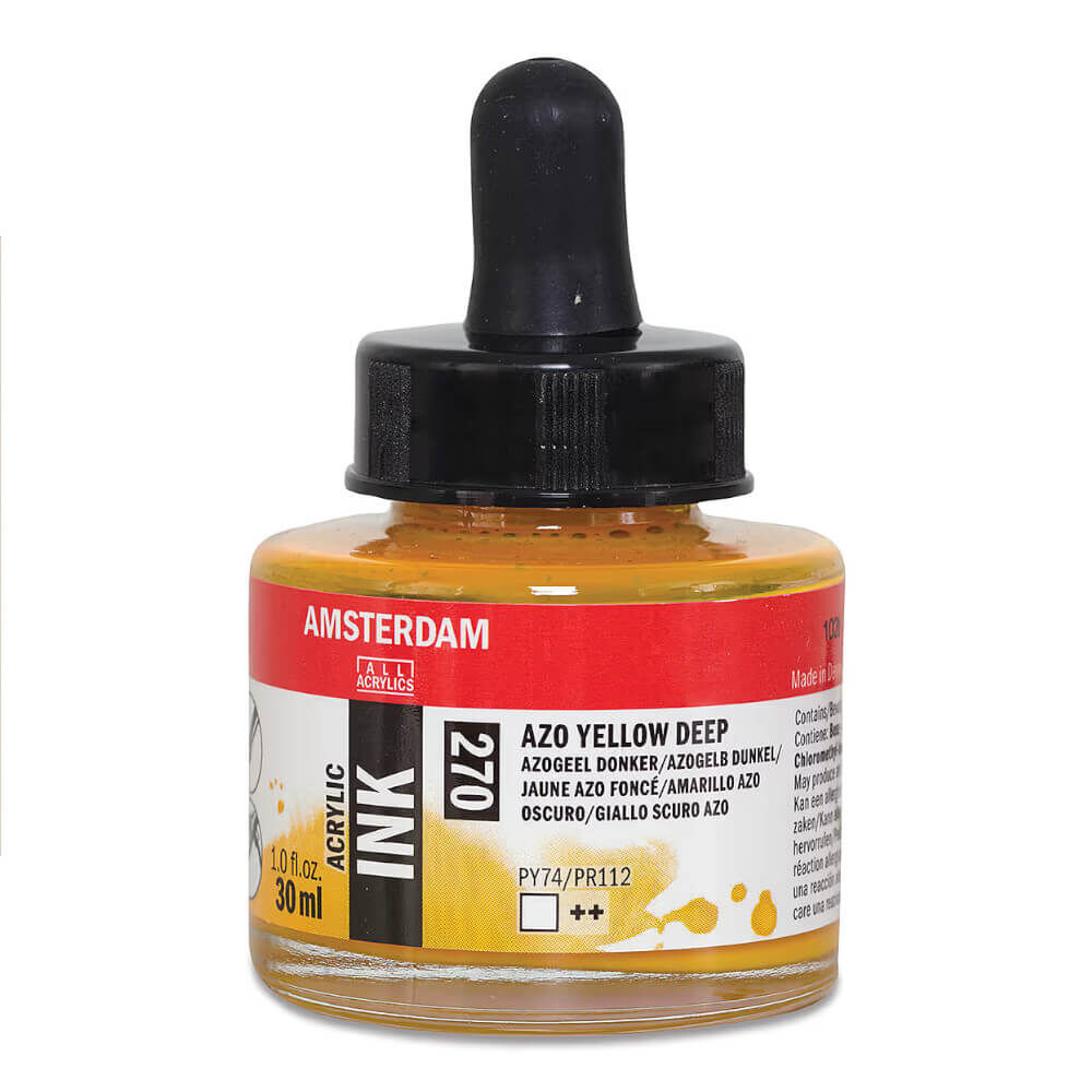 Amsterdam Akrilik Mürekkep 30 ml Azo Yellow Deep 270