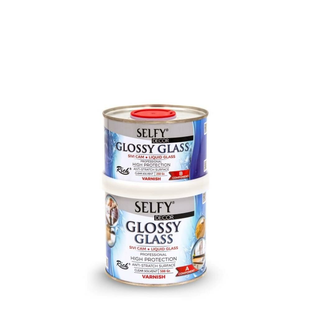 Rich Glossy Glass Sıvı Cam Vernik 500+250ml