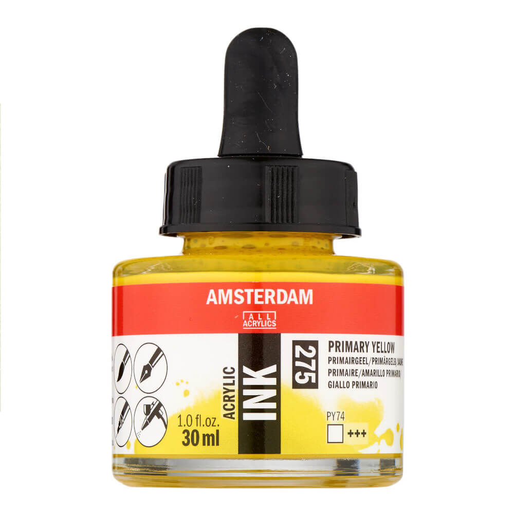 Amsterdam Akrilik Mürekkep 30 ml Primary Yellow 275