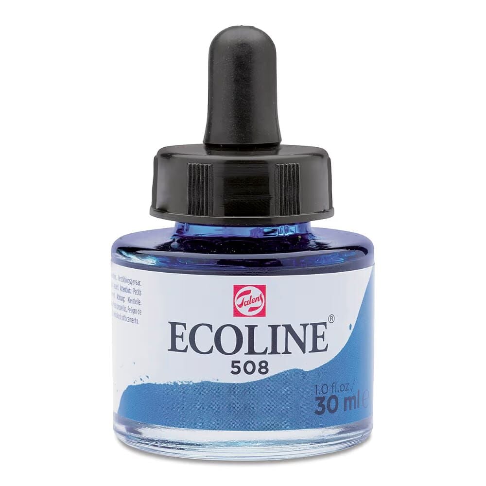 Ecoline Liquid Watercolour Sıvı Suluboya 30 ml Prussian Blue 508