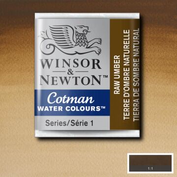 Winsor & Newton Cotman Yarım Tablet Suluboya Raw Umber 554