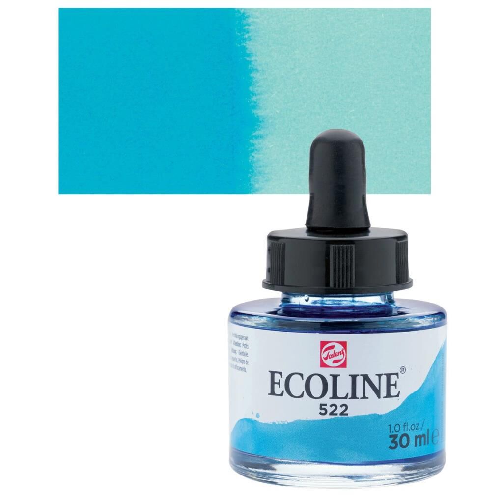Talens Ecoline Sıvı Suluboya 30 ml. 522 Turkuaz Blue