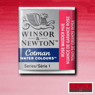 Winsor & Newton Cotman Yarım Tablet Suluboya Rose Madder Hue 580