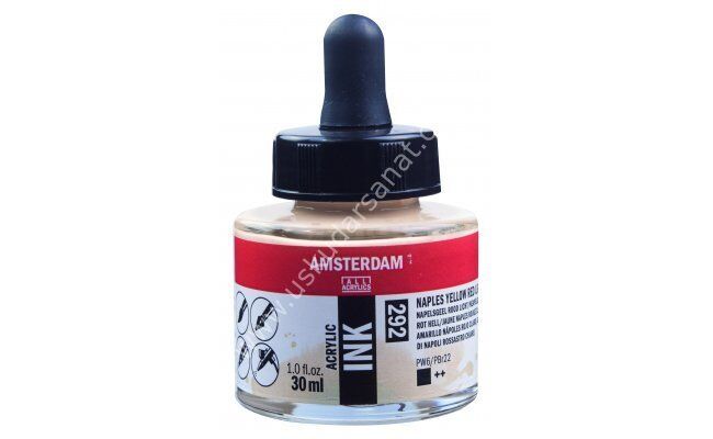Amsterdam Sıvı Akrilik Mürekkep 30ml 292 Naples Yellow Red