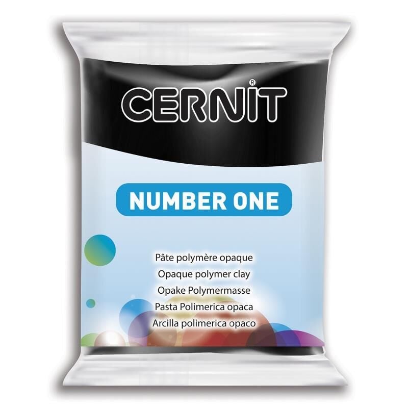 Cernit Polimer Kil Seramik Hamuru Number One 56gr 100 Noir Black