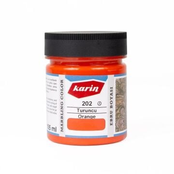 Karin Ezilmiş Ebru Boyası 105ml 202 Turuncu