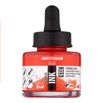 Amsterdam Akrilik Mürekkep 30 ml Pyrrole Red 315
