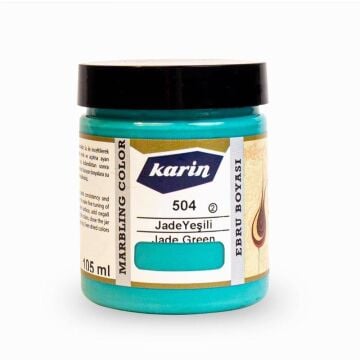 Karin Ezilmiş Geleneksel Ebru Boyası 105 ml 504 Jade Yeşili