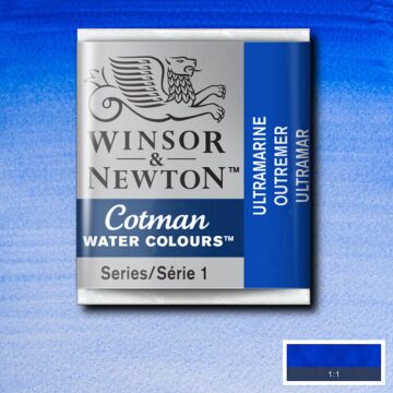 Winsor & Newton Cotman Yarım Tablet Suluboya Ultramarine 660