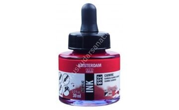 Amsterdam Sıvı Akrilik Mürekkep 30ml 318 Carmine
