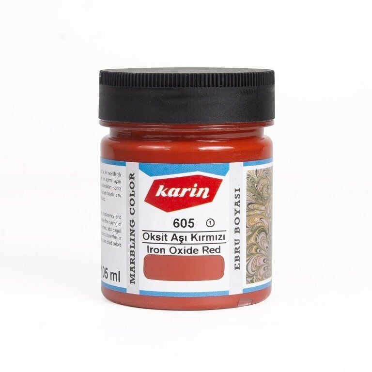 Karin Ezilmiş Ebru Boyası 105ml 605 Aşı Kırmızı