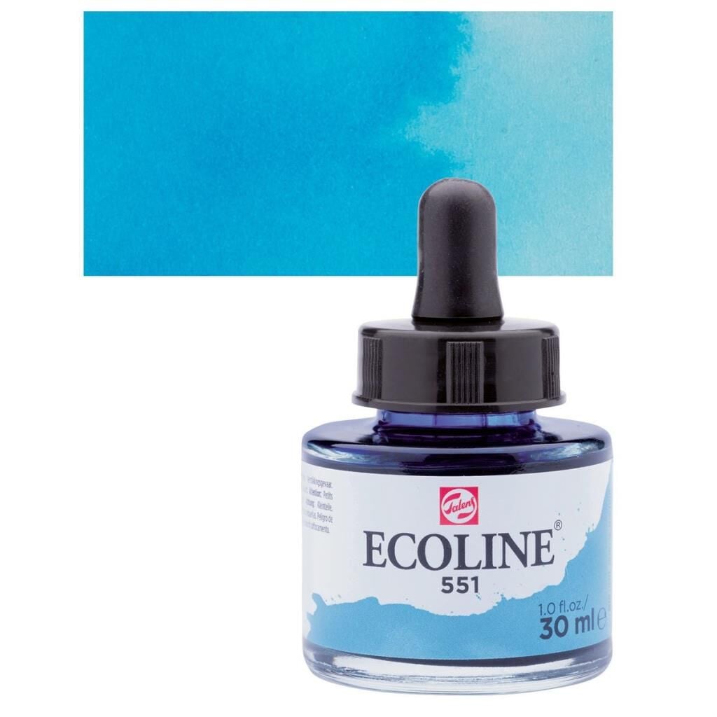 Talens Ecoline Sıvı Suluboya 30 ml. 551 Sky Blue Light