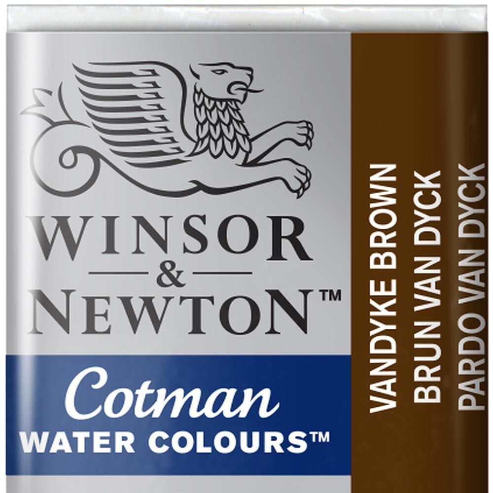 Winsor & Newton Cotman Yarım Tablet Suluboya Vandyke Brown 676