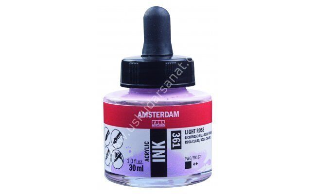 Amsterdam Sıvı Akrilik Mürekkep 30ml 361 Light Rose