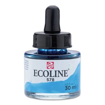 Ecoline Liquid Watercolour Sıvı Suluboya 30 ml Blue Cyan 578