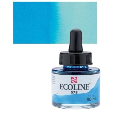 Talens Ecoline Sıvı Suluboya 30 ml. 578 Blue Cyan