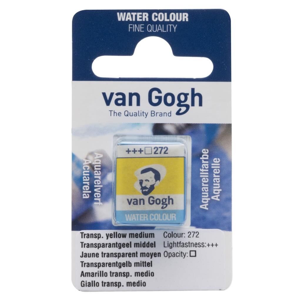 Talens Van Gogh Tablet Suluboya 1/2 Transparent Yellow Medium 272