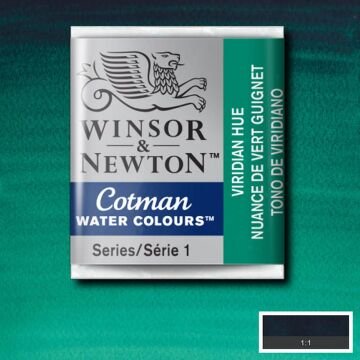 Winsor & Newton Cotman Yarım Tablet Suluboya Viridian Hue 696