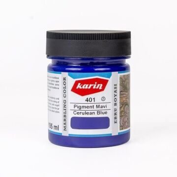 Karin Ezilmiş Ebru Boyası 105ml 401 Pigment Mavi