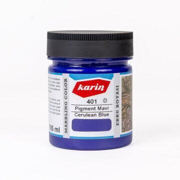 Karin Ezilmiş Ebru Boyası 105ml 401 Pigment Mavi