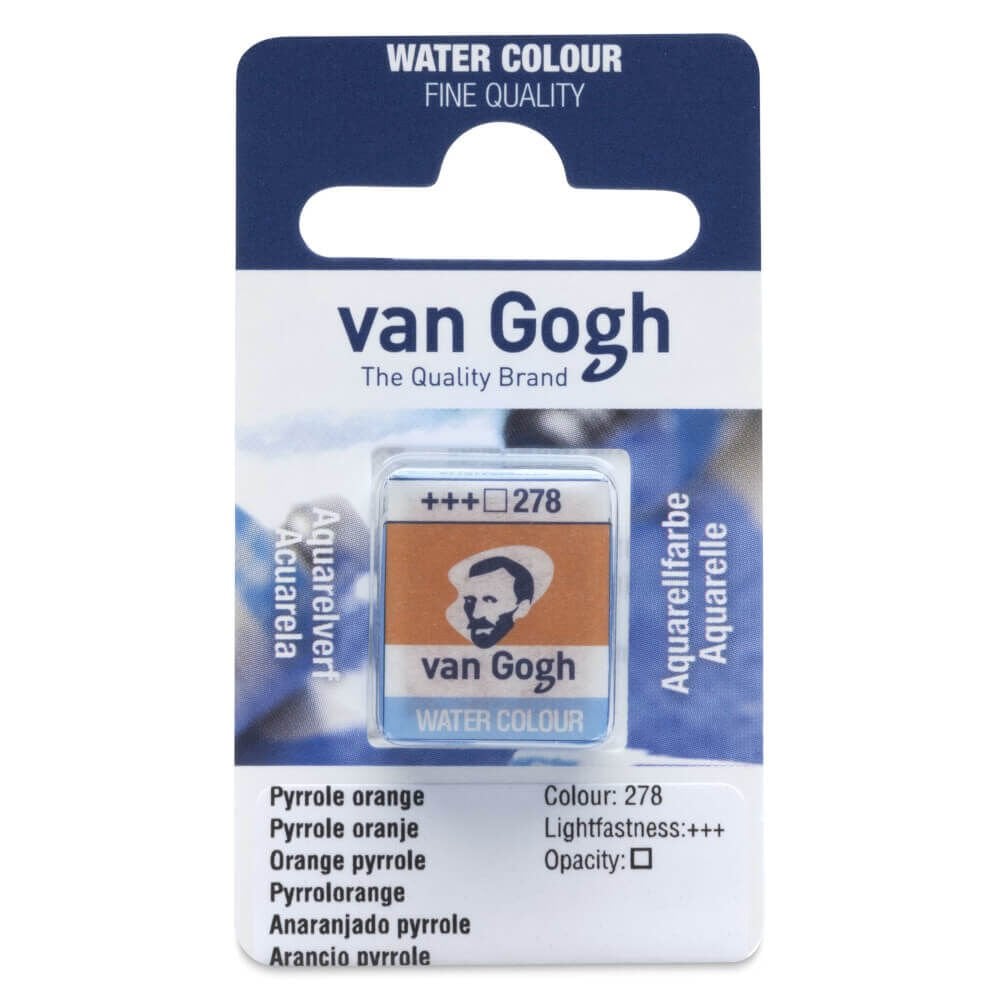 Van Gogh Yarım Tablet Suluboya Pyrrole Orange 278