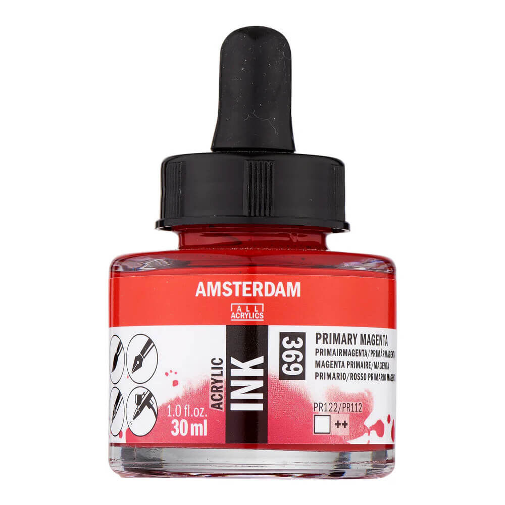 Amsterdam Akrilik Mürekkep 30 ml Primary Magenta 369