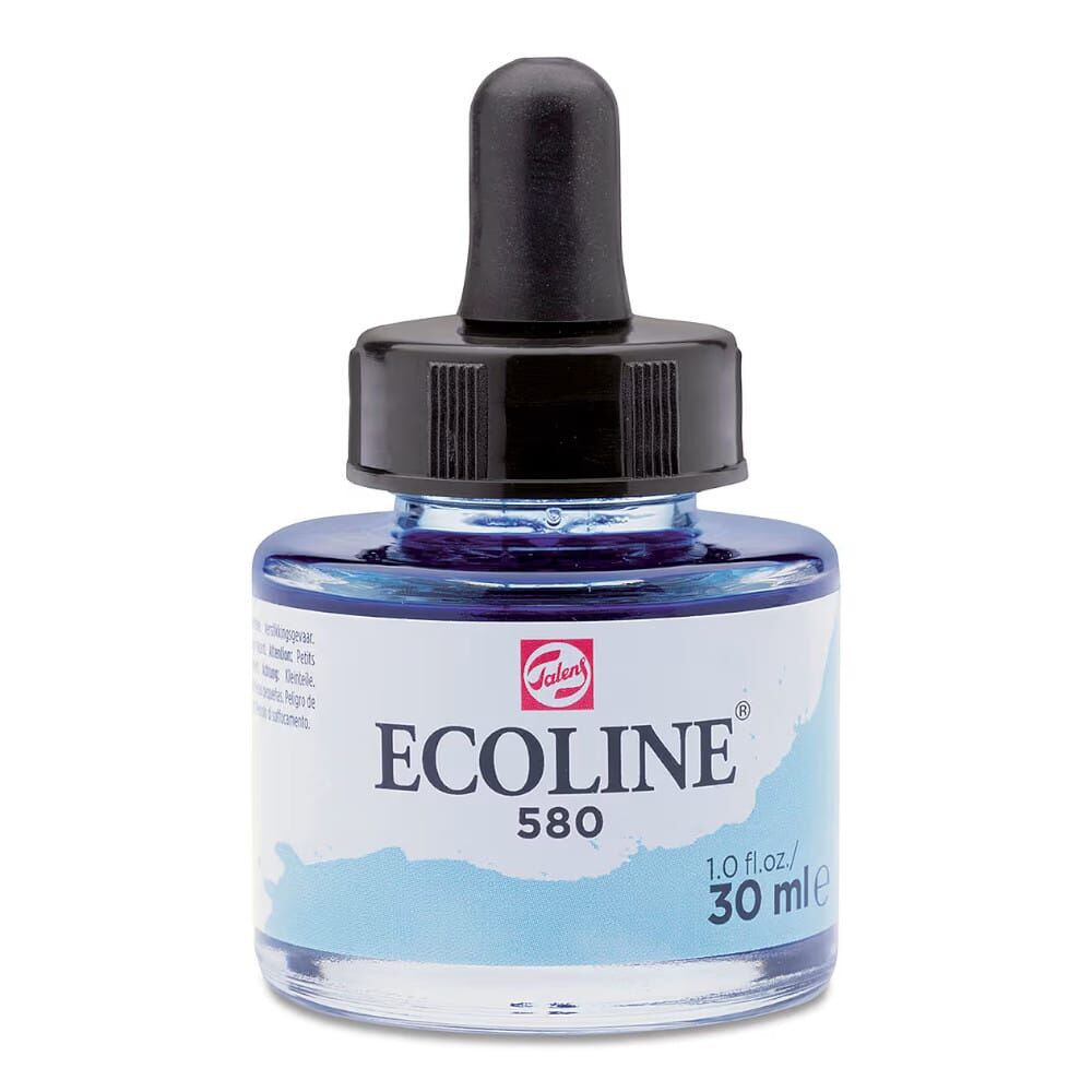 Ecoline Liquid Watercolour Sıvı Suluboya 30 ml Pastel Blue 580