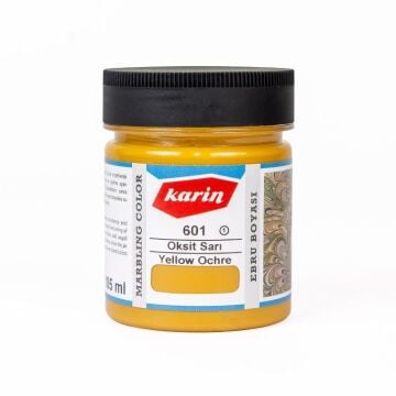 Karin Ezilmiş Ebru Boyası 105ml 601 Oksit Sarı