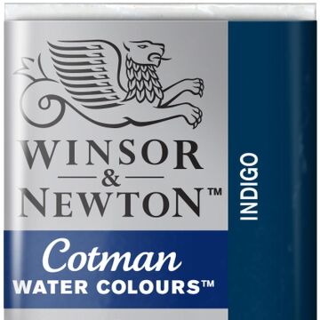 Winsor & Newton Cotman Yarım Tablet Suluboya Indigo 322
