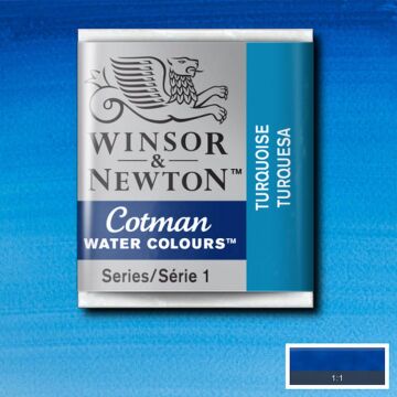Winsor & Newton Cotman Yarım Tablet Suluboya Turquoise 654