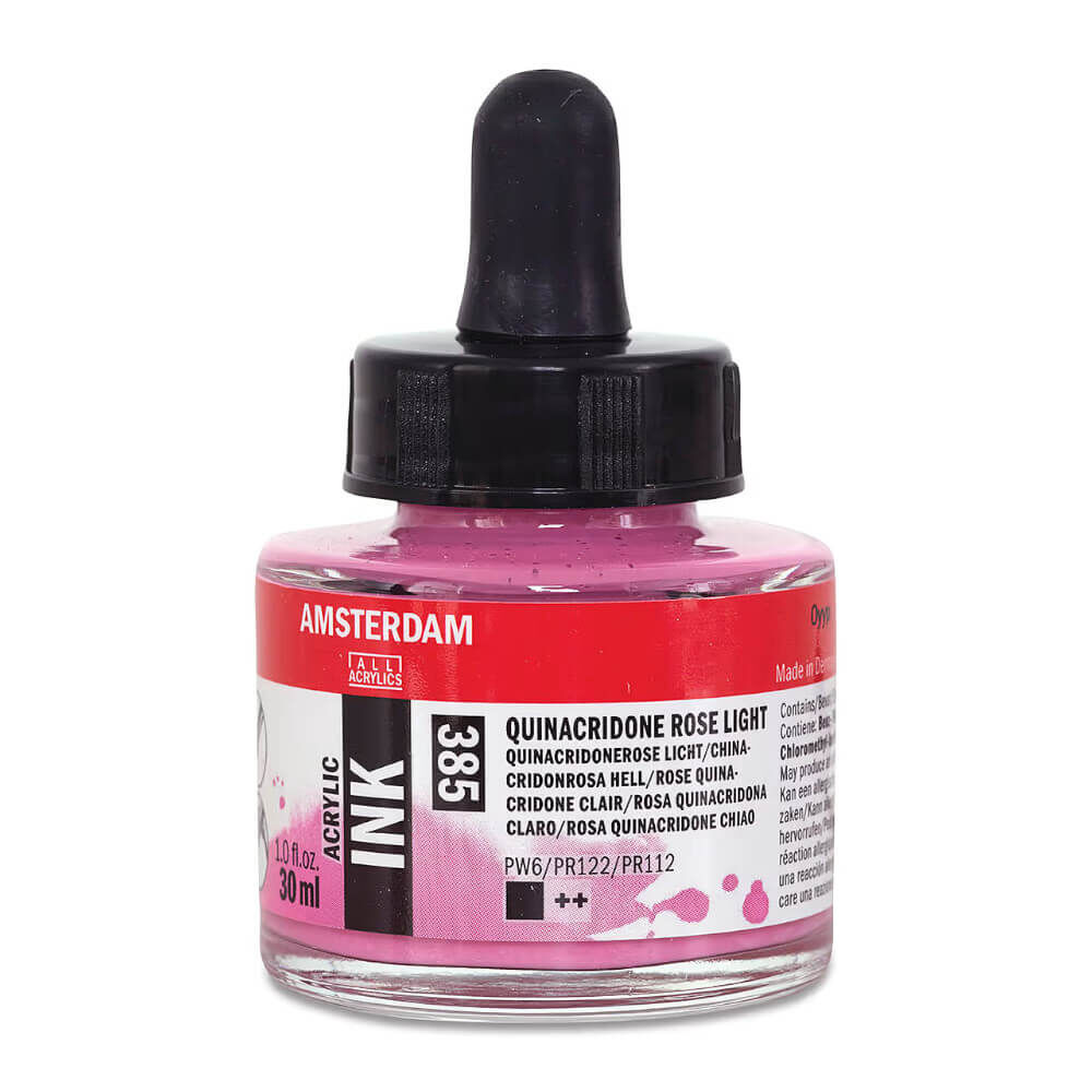 Amsterdam Akrilik Mürekkep 30 ml Quinacridone Rose Light 385