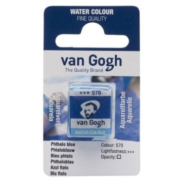 Talens Van Gogh Tablet Suluboya 1/2 Phthalo Blue 570
