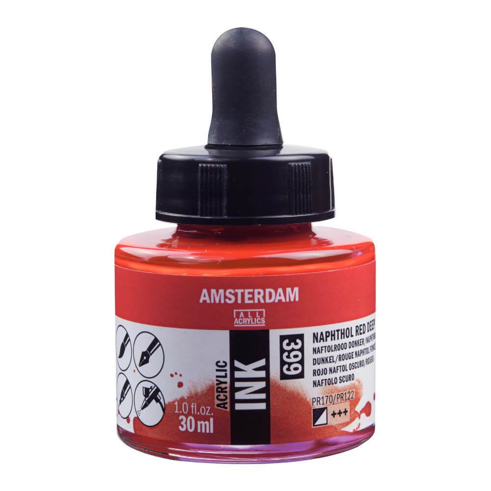 Amsterdam Akrilik Mürekkep 30 ml Naphthol Red Deep 399
