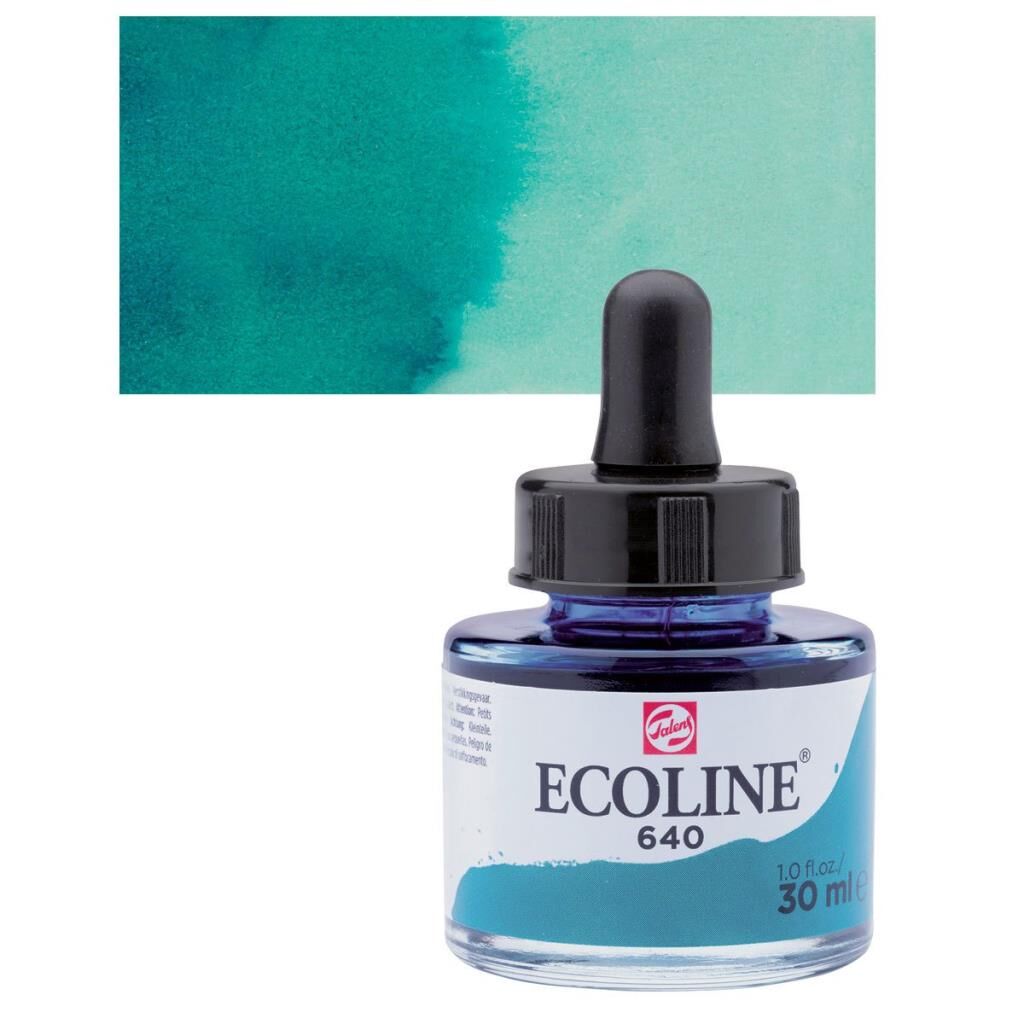 Talens Ecoline Sıvı Suluboya 30 ml. 640 Bluish Green
