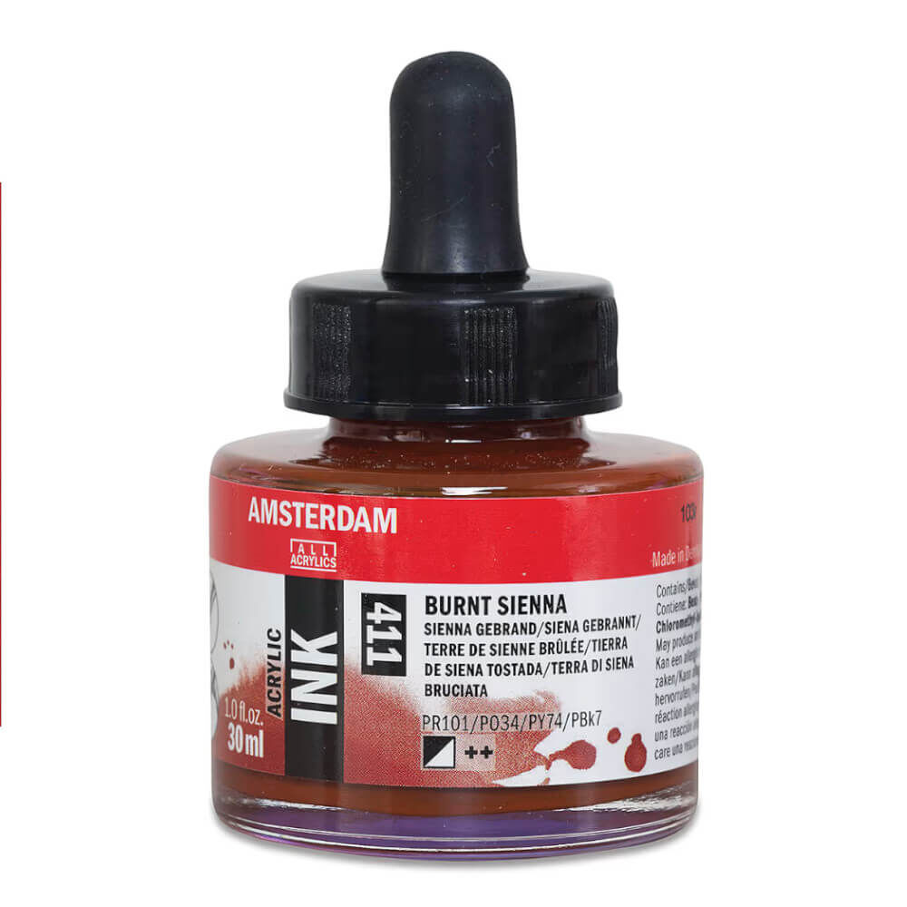 Amsterdam Akrilik Mürekkep 30 ml Burnt Sienna 411