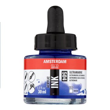 Amsterdam Akrilik Mürekkep 30 ml Ultramarine 504